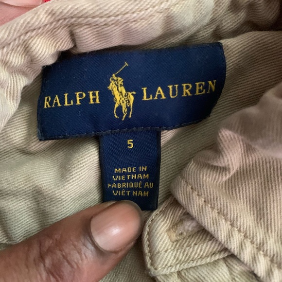 Women’s Khaki colored button down romper/dress made by “Polo by Ralph Lauren” - Picture 2 of 3
